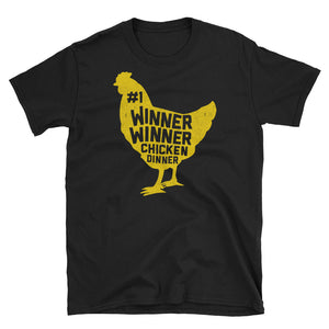 Winner Winner Chicken Dinner Shirt PlayerUnknown's Battlegrounds PUBG Short-Sleeve Unisex T-Shirt