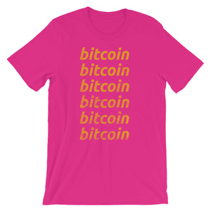 Bitcoin Repeating Super Soft Short-Sleeve Unisex T-Shirt
