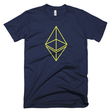 Ethereum ETH Yellow Logo Symbol Crypto Shirt Short-Sleeve T-Shirt