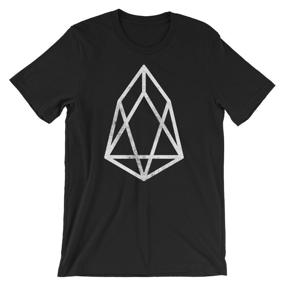 EOS Vintage Look Logo Shirt | Cryptocurrency Short-Sleeve Unisex T-Shirt