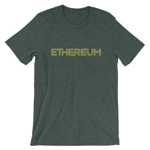 Ethereum ETH Connecting Lines Unique Crypto Shirt Short-Sleeve Unisex T-Shirt