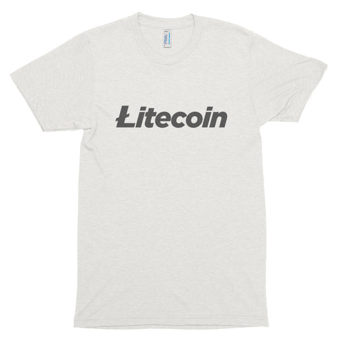 Litecoin LTC Logo Symbol Cryptocurrency American Apparel Short sleeve soft t-shirt