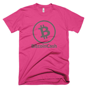 Bitcoin Cash (BCH) Simple Outline Logo Shirt | Short-Sleeve T-Shirt