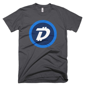 Digibyte DGB Distressed Logo Symbol Cryptocurrency Shirt Short-Sleeve T-Shirt