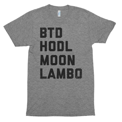 Bitcoin Buy The Dip Hodl Moon Lambo Tshirt