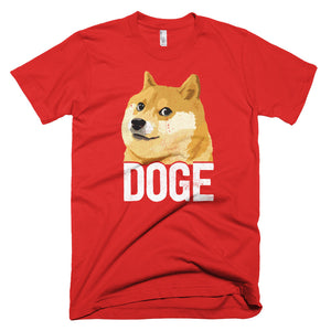 Dogecoin DOGE Distressed Crypto Shirt American Apparel Short-Sleeve T-Shirt