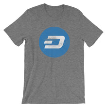 Dash Vintage Look Logo / Symbol Shirt | Cryptocurrency Short-Sleeve Unisex T-Shirt