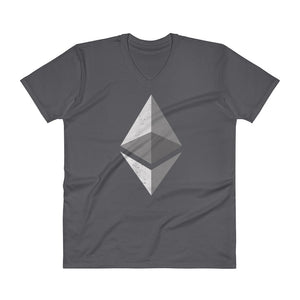 Ethereum Logo (Distressed) V-Neck T-Shirt