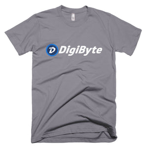 Digibyte DGB Distressed Logo Symbol Cryptocurrency Shirt American Apparel Short-Sleeve T-Shirt
