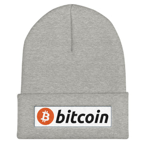 Bitcoin Logo BTC Symbol EmbroideredCuffed Beanie