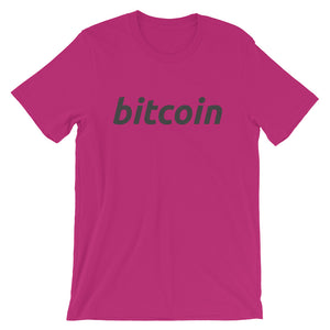 Bitcoin BTC Simple Logo Shirt Short-Sleeve Unisex T-Shirt
