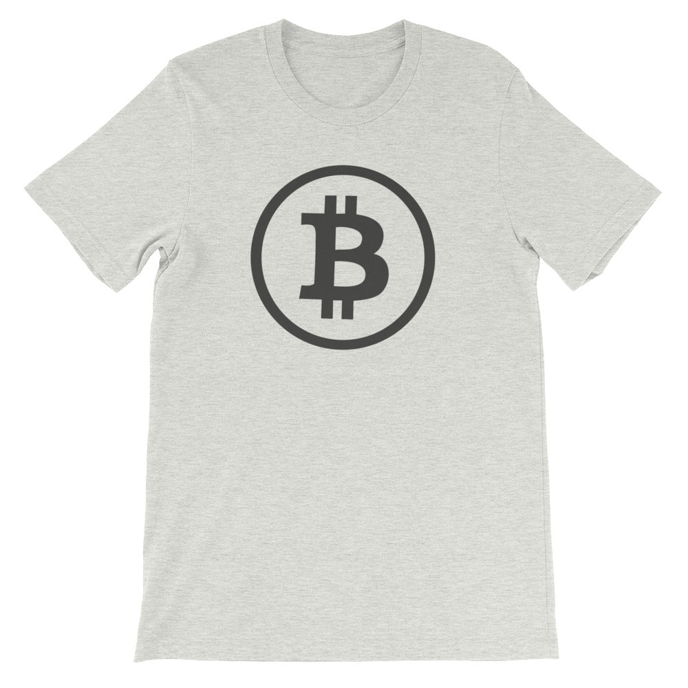 Bitcoin Simple Rounded Logo / Symbol Tshirt | Short-Sleeve Unisex T-Shirt