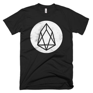 EOS Vintage Texture Logo Tshirt | EOS.io Cryptocurrency Short-Sleeve T-Shirt