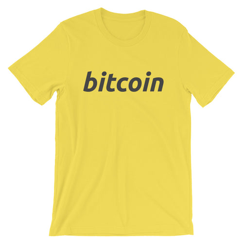 Bitcoin BTC Simple Logo Shirt Short-Sleeve Unisex T-Shirt