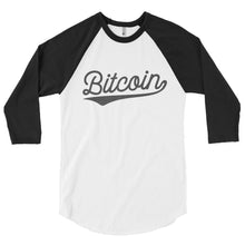Bitcoin BTC Script Logo Shirt 3/4 sleeve raglan shirt