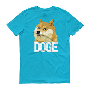 Dogecoin DOGE Distressed Crypto Shirt Short-Sleeve T-Shirt