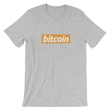 Bitcoin BTC Orange Block Logo Crypto Shirt Short-Sleeve Unisex T-Shirt