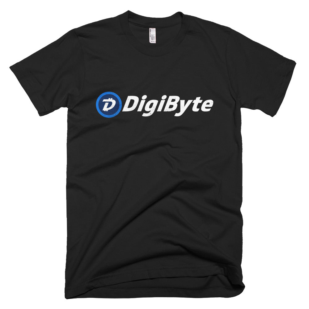 Digibyte DGB Distressed Logo Symbol Cryptocurrency Shirt American Apparel Short-Sleeve T-Shirt