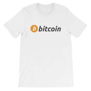 Bitcoin Round Logo Short-Sleeve Unisex T-Shirt