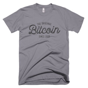 Original Bitcoin Since 2009 BTC Script Logo Shirt Short-Sleeve T-Shirt