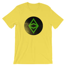 Ethereum Classic Logo Circle Worn Look Tee | Cryptocurrency ETC Short-Sleeve Unisex T-Shirt