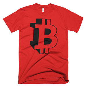 Bitcoin BTC Logo Symbol 3D Short-Sleeve T-Shirt