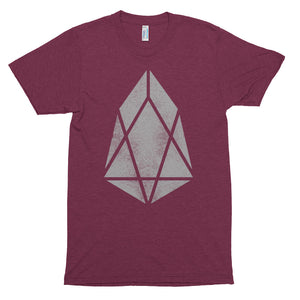 EOS Logo Tshirt | Vintage Look Texture Cryptocurrency Short sleeve soft t-shirt