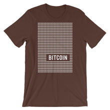 Bitcoin Tshirt - Lots of Bitcoins Logo / Symbol T shirt - Brown
