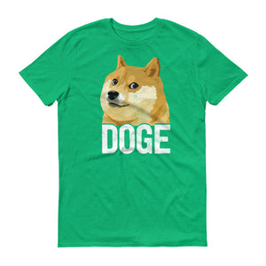 Dogecoin DOGE Distressed Crypto Shirt Short-Sleeve T-Shirt