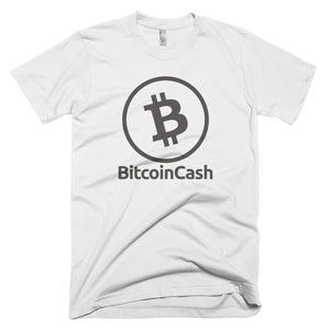 Bitcoin Cash (BCH) Simple Outline Logo Shirt | Short-Sleeve T-Shirt