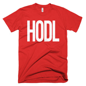 HODL Large Tall Font Bitcoin BTC Crypto Shirt Short-Sleeve T-Shirt