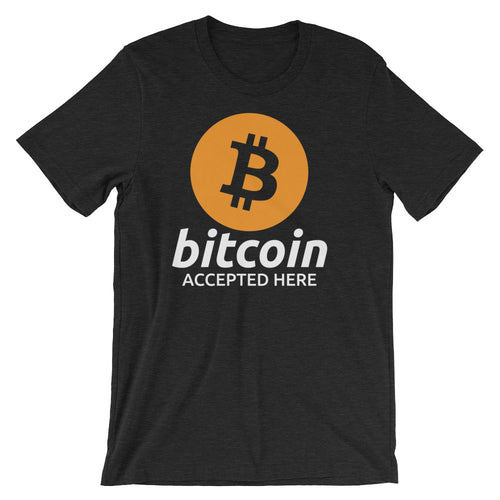 Bitcoin Accepted Here Bitcoin Logo TShirt