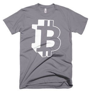 Bitcoin BTC Logo Symbol 3D Short-Sleeve T-Shirt