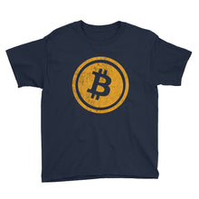 Bitcoin Logo (Distressed) Kids / Youth Short Sleeve T-Shirt