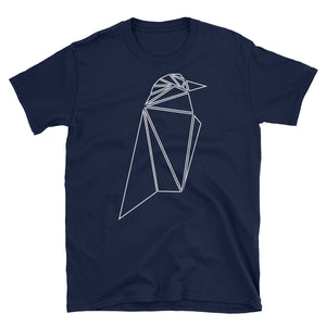 Ravencoin RVN Bird Logo Symbol Outline Crypto Shirt Short-Sleeve Unisex T-Shirt