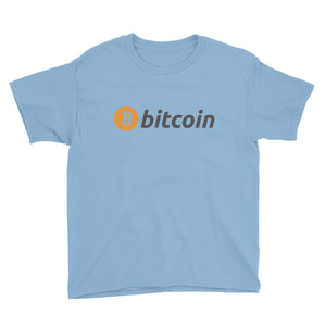 Bitcoin Logo Youth Kids Short Sleeve T-Shirt