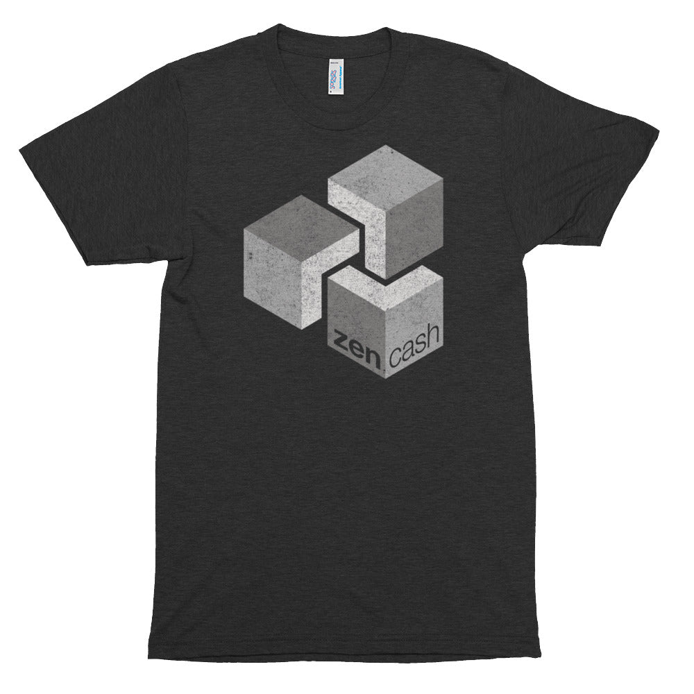 Zencash ZEN Logo Symbol Shirt (Vintage Look) Cryptocurrency Short sleeve soft t-shirt