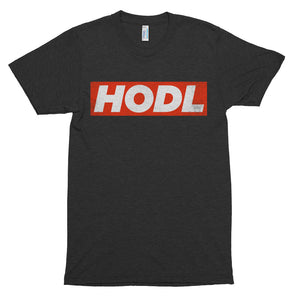 HODL Red Box Bitcoin Crypto Shirt American Apparel Short sleeve soft t-shirt